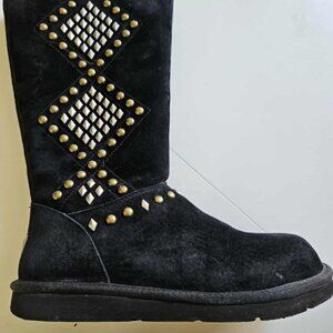 Uggs Avondale Suede Boots, Blk Size 10 Like New